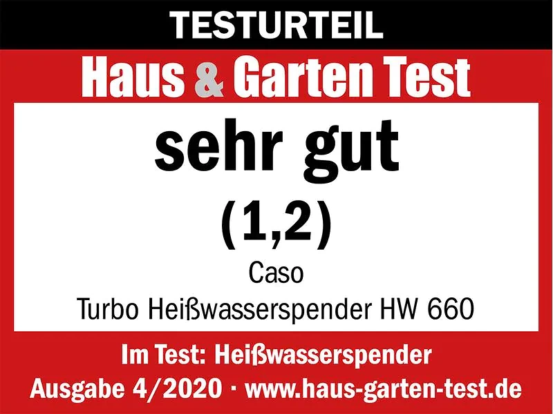 Turbo Heisswasserspender HW660 2.7 l Caso